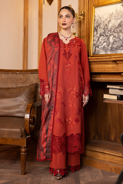 Rangrasiya | Carnation Winter Shawl | Lisa